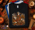 Cute Fall Goose Shirt, Autumn Goose Sweater Tee