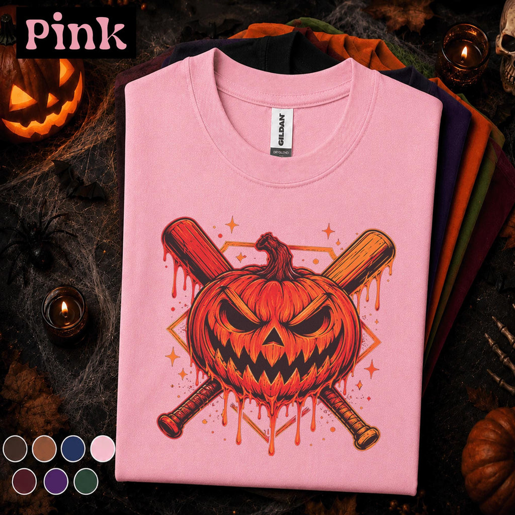Drip Halloween Baseball Shirt, Scary Pumpkin Baseball Tee, Jack O Lantern Sports Shirt, Spooky Game Day Top, Baseball Halloween Gift