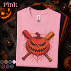 Drip Halloween Baseball Shirt, Scary Pumpkin Baseball Tee, Jack O Lantern Sports Shirt, Spooky Game Day Top, Baseball Halloween Gift