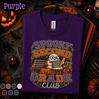 Spooky Second Grade Club Halloween Shirt, 2nd Grade Teacher Tee, Ghost Pumpkin Classroom Shirt, Fall Elementary School Teacher Gift
