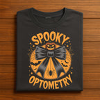 Spooky Optometry Shirt, Optician Halloween Pumpkin Bow Doctor Tee, Cute Optometrist Halloween Costume Shirt For Eye Care Workers Sweatshirt