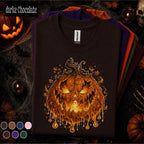 Scary Jack O Lantern Halloween Shirt, Creepy Pumpkin Tee, Spooky Ghost Pumpkin Shirt, Horror Halloween Tee, October Gift Shirt