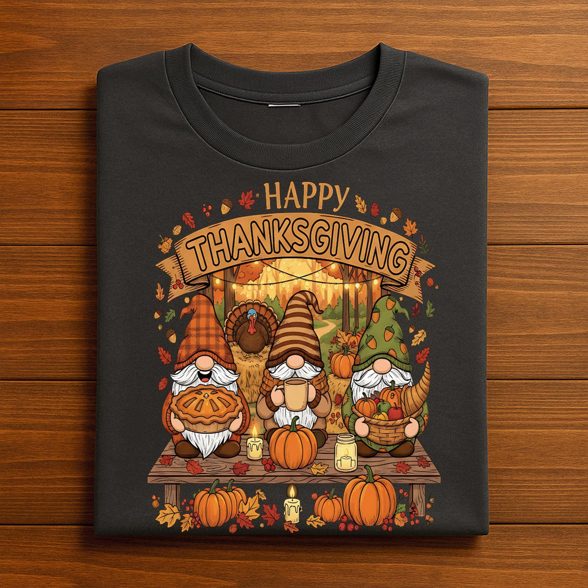 Happy Thanksgiving Family Matching Shirt Turkey Autumn Pumpkin Fall Outfits, Happy Thanksgiving Sweatshirt, Thankful Thanksgiving Gnome Gift