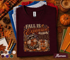 Fall Is Expensive And I'm Weak Shirt, Funny Fall Raccoon Pumpkin Spice Coffee Tee, Cute Autumn Sweatshirt, Thanksgiving Cozy Season Shirt