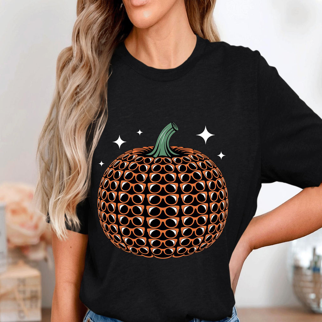 Cool Pumpkin Sunglasses Shirt, Funny Halloween Pumpkin Tee With Shades, Cute Spooky Optometry Halloween Shirts, Optician Spooky Optometrist