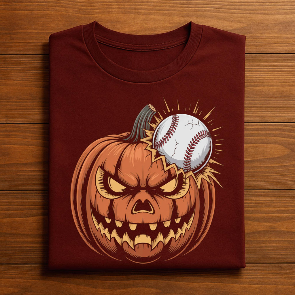 Scary Jack O Lantern Baseball Halloween Shirt, Ghost Baseball Sweatshirt