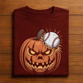Scary Jack O Lantern Baseball Halloween Shirt, Ghost Baseball Sweatshirt
