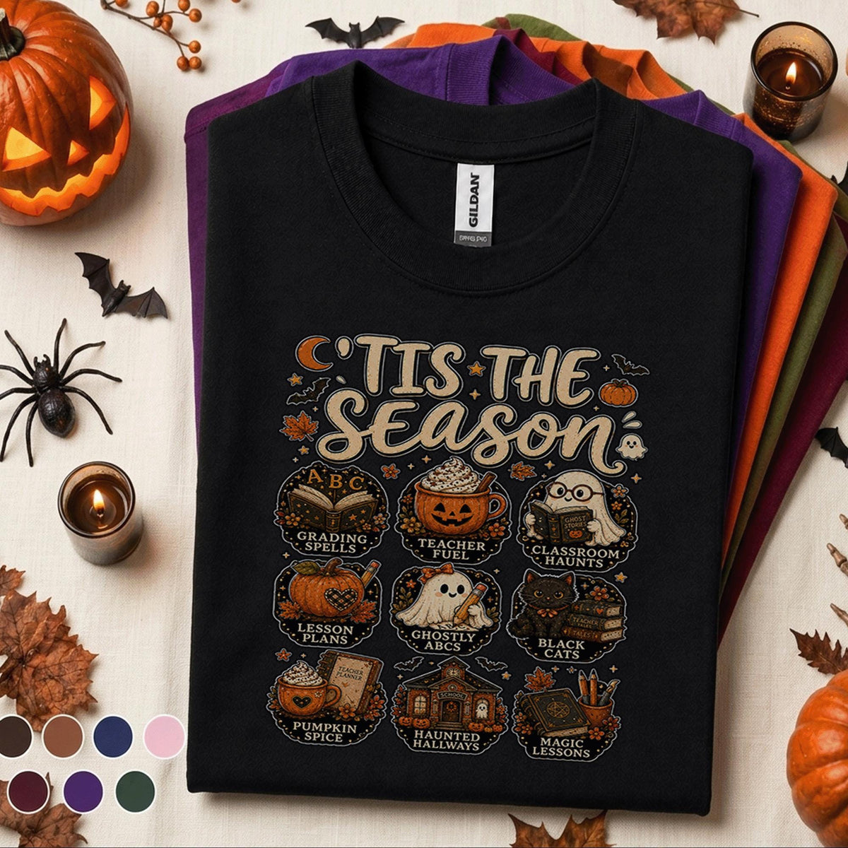 Halloween Teacher Shirt, Tis the Season Teacher Tee