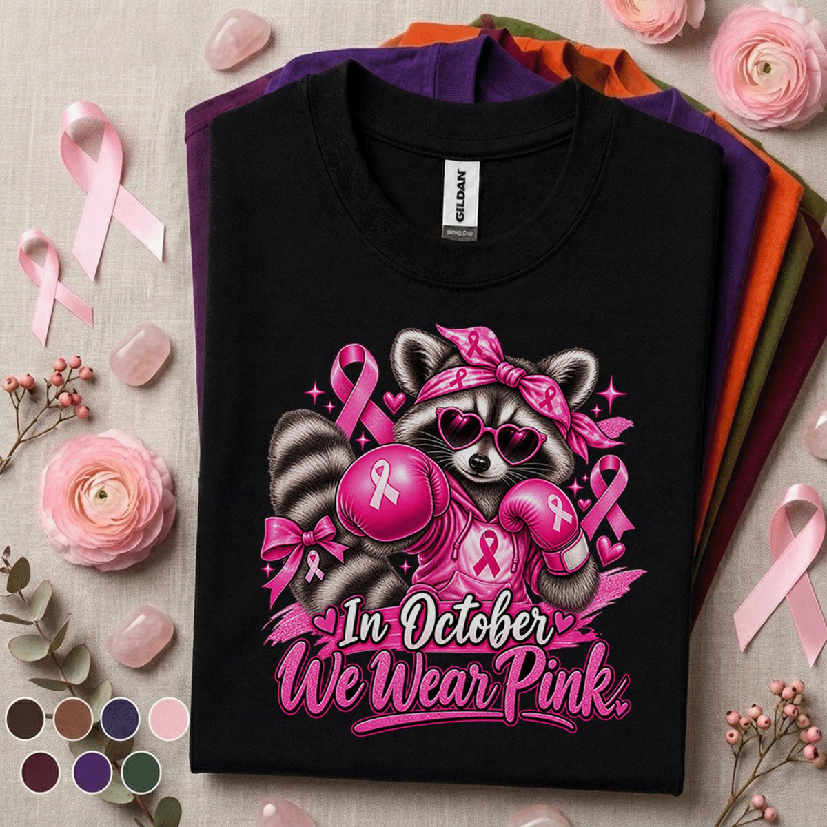 Breast Cancer Awareness Shirt, In October We Wear Pink Tee