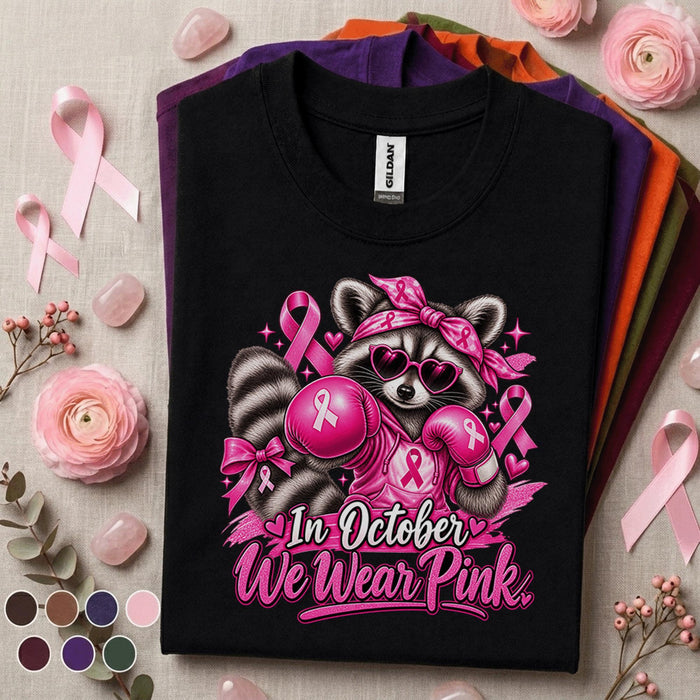 Breast Cancer Awareness Shirt, In October We Wear Pink Tee