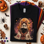 Ghost and Black Cats Halloween Shirt, Cute Spooky Cat Tee
