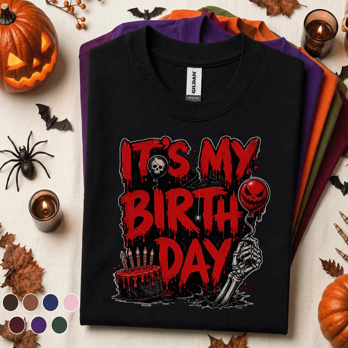 It's My Birthday Halloween Shirt, Horror Birthday Party Tee