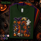 13th Birthday Halloween Shirt, Spooky Number 13 Tee, October Birthday Party Shirt, Ghost Pumpkin Witch Teen Halloween Birthday Gift