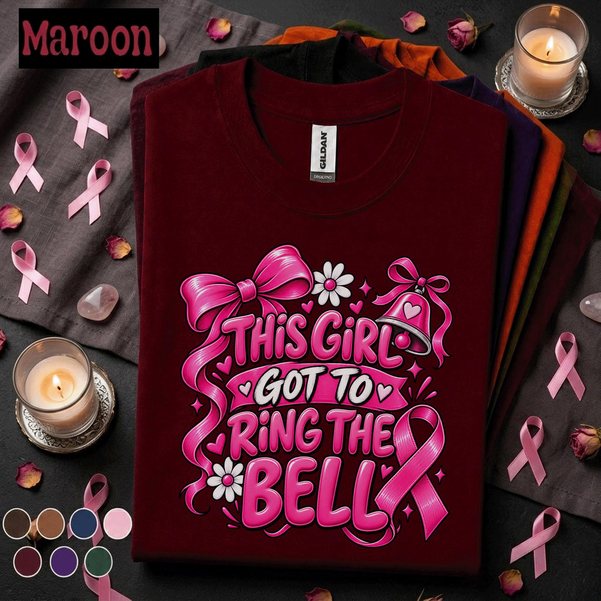 Breast Cancer Awareness Shirt, This Girl Got to Ring the Bell Tee, Pink Ribbon Survivor Shirt, Cancer Free Gift for Women, Warrior Tee
