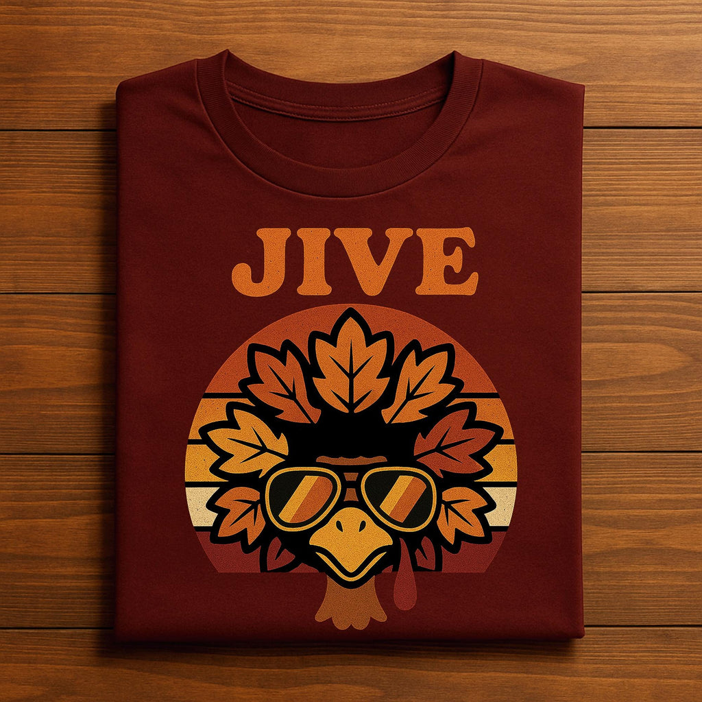 Jive Thanksgiving Shirt, Turkey Day Funny Face Vintage Retro Style, Gift Thanksgiving Sweatshirt, Jive Thanksgiving Hoodie, Jive Turkey Tee