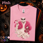 Glam Ghost Halloween Shirt, Pink Fashionista Ghost Tee