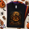 Scary Pumpkin Halloween Shirt, Evil Jack O Lantern Tee