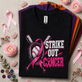 Breast Cancer Awareness Shirt, Strike Out Cancer Baseball Tee