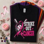 Breast Cancer Awareness Shirt, Strike Out Cancer Baseball Tee
