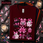 Breast Cancer Awareness Shirt, Pink Halloween Shirt, Pink Ribbon Ghost Tee, Spooky Season Pink Out Shirt, October Awareness Gift Women