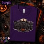 Nurse Halloween Shirt, Gothic Nurse Tee, Spooky Healthcare Worker Gift, Vintage Nursing T Shirt, Halloween Nurse Costume, ER Staff Tee