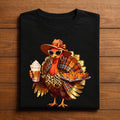Leopard Turkey Shirt Women Thanksgiving Shirt Girl Pumpkin Spice and Pies Cute Fall Outfit for Autumn Vibes, Gift Tha...