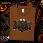 Nurse Halloween Shirt, Gothic Nurse Tee, Spooky Healthcare Worker Gift, Vintage Nursing T Shirt, Halloween Nurse Costume, ER Staff Tee