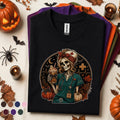 Skeleton Nurse Halloween Shirt, Spooky Registered Nurse Tee