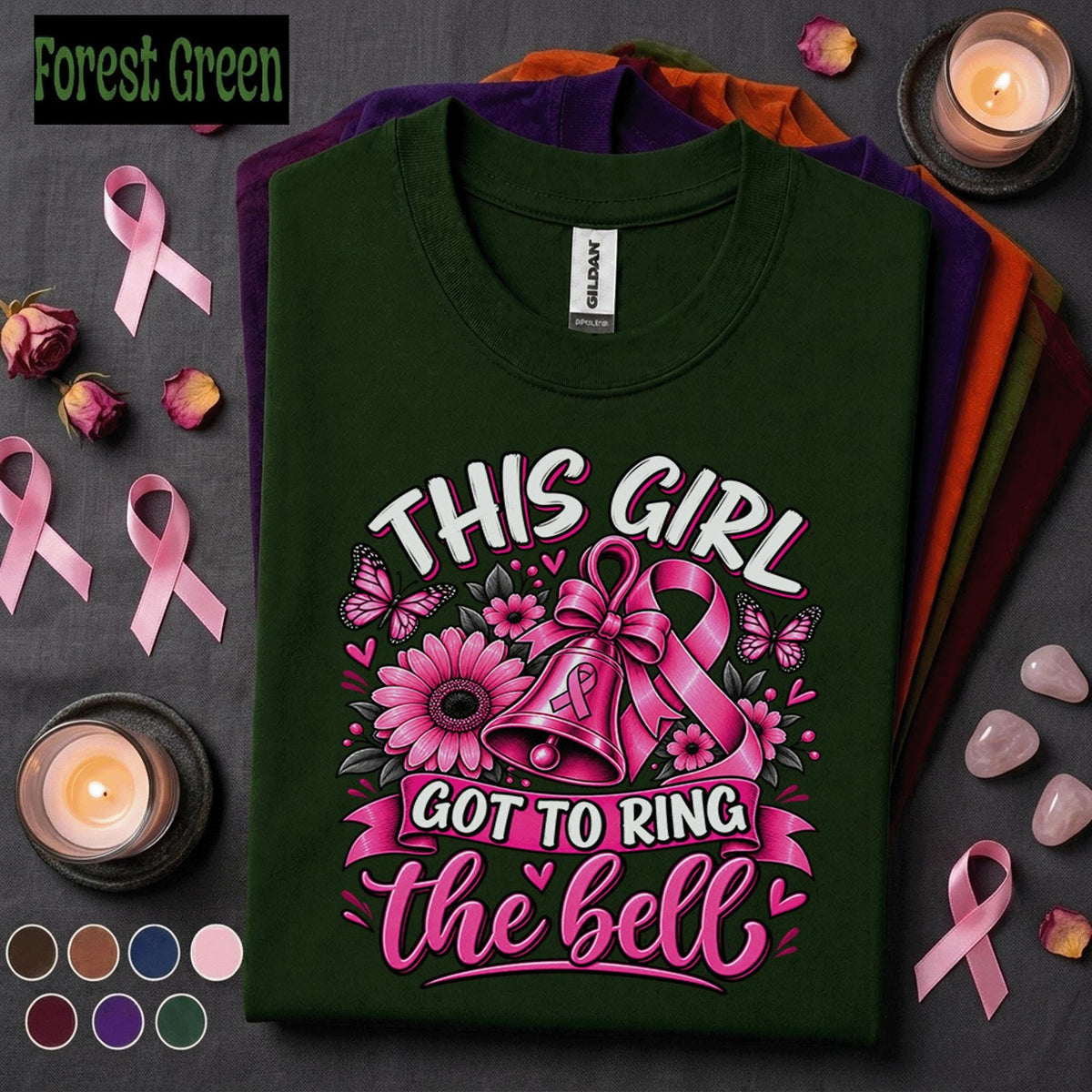 Breast Cancer Awareness Shirt, This Girl Got to Ring the Bell Tee, Pink Ribbon Survivor Shirt, Cancer Free Gift, Victory Celebration Tee
