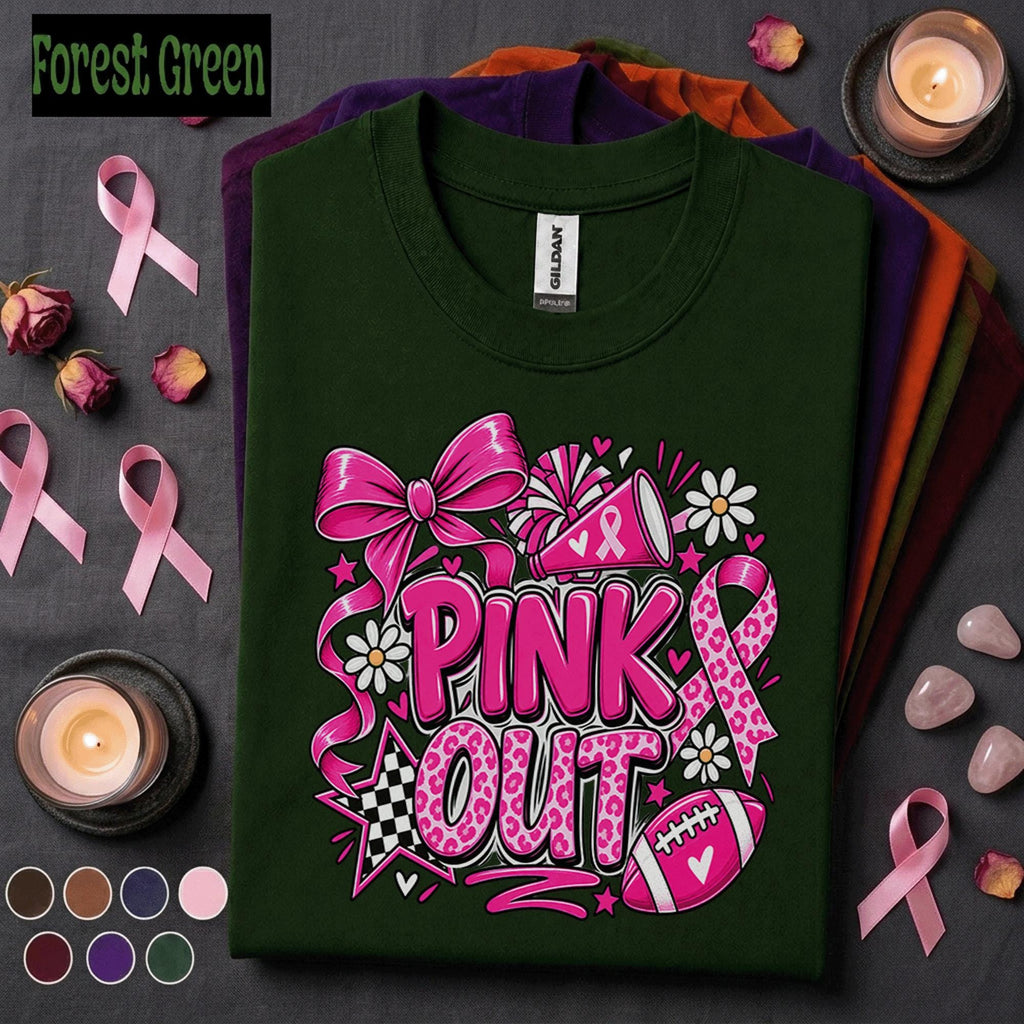 Breast Cancer Awareness Shirt, Pink Out T Shirt, Breast Cancer Support Tee, Pink Ribbon Graphic Shirt, October Awareness Gift for Women
