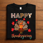 Blessed Thankful Happy Thanksgiving Shirt Autumn Pumpkin Turkey Fall Outfit Tee, Happy Thanksgiving Sweatshirt