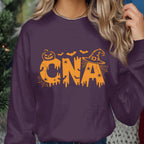 CNA Halloween Shirt, Spooky Nursing Assistant Pumpkin Bat Tee, Haunted Healthcare Costume Top, CNA Halloween Sweatshirt, Nurse Halloween CNA