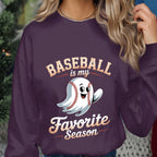 Baseball Is My Favorite Season Shirt, Ghost Baseball Tee, Spooky Sports Fan, Baseball Halloween Shirt, Halloween Baseball Sweatshirt