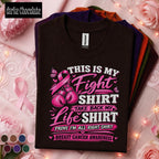 Breast Cancer Awareness Shirt, This Is My Fight Shirt, Pink Ribbon Warrior Tee, Cancer Fighter Gift for Women, October Support T Shirt