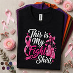 This Is My Fight Breast Cancer Awareness Shirt, Pink Ribbon Boxing Gloves Tee, Warrior Fighter Support Gift, Pink October Shirt for Women