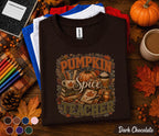 Pumpkin Spice Teacher Shirt, Cozy Fall Teacher Tee, Autumn Classroom Pumpkin Coffee T-Shirt Thanksgiving Teacher Gift, Back to School Outfit