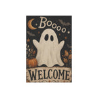 Ghost Halloween Garden Flag, Boo Welcome Yard Decor, Cute Spooky Pumpkin Bat Flag, Vintage Orange Black Autumn Outdoor Porch Decoration