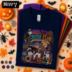 Haunted Cruise Club Halloween Shirt, Spooky Season Cruise Tee, Ghost Vacation Shirt, Halloween Cruise Gift, Beach Boo Crew T-Shirt