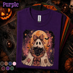 Ghost and Black Cats Halloween Shirt, Cute Spooky Cat Tee, Vintage Ghost T Shirt, Witchy Cat Mom Fall Tee, Halloween Cat Lover Gift