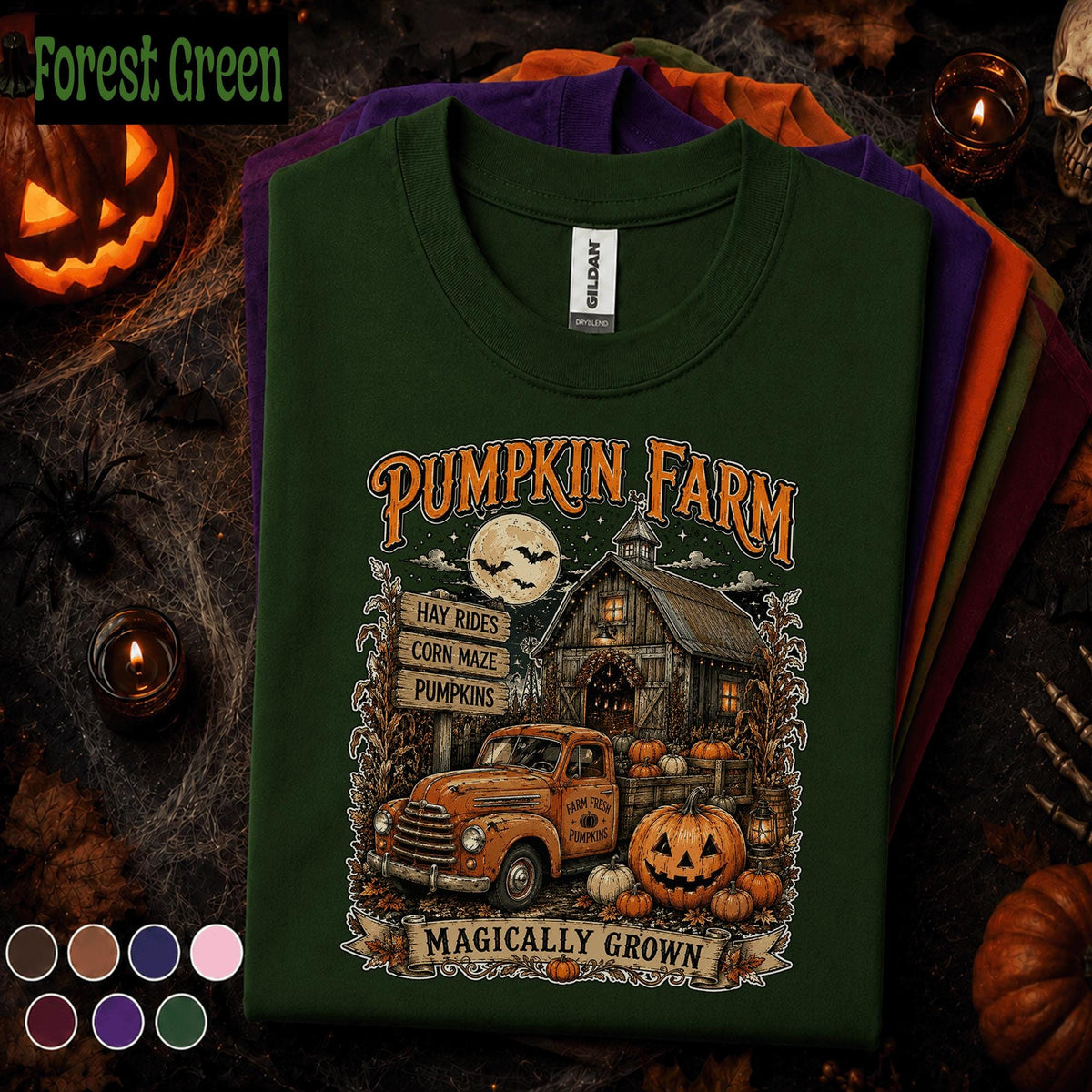 Pumpkin Farm Halloween Shirt, Vintage Fall Farm Tee, Pumpkin Patch Tshirt, Hayride Corn Maze Shirt, Rustic Autumn Gift Tee
