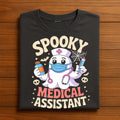 Groovy Spooky Medical Assistant Shirt Funny Ghost Halloween Tee, Nurse Halloween Medical Shirt For Healthcare Workers...