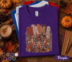 Mama Fall Shirt, Cozy Pumpkin Mama Sweatshirt, Autumn Harvest Floral Tee, Thanksgiving Mom Gift, Cute Rustic Pumpkin Bow Shirt for Women