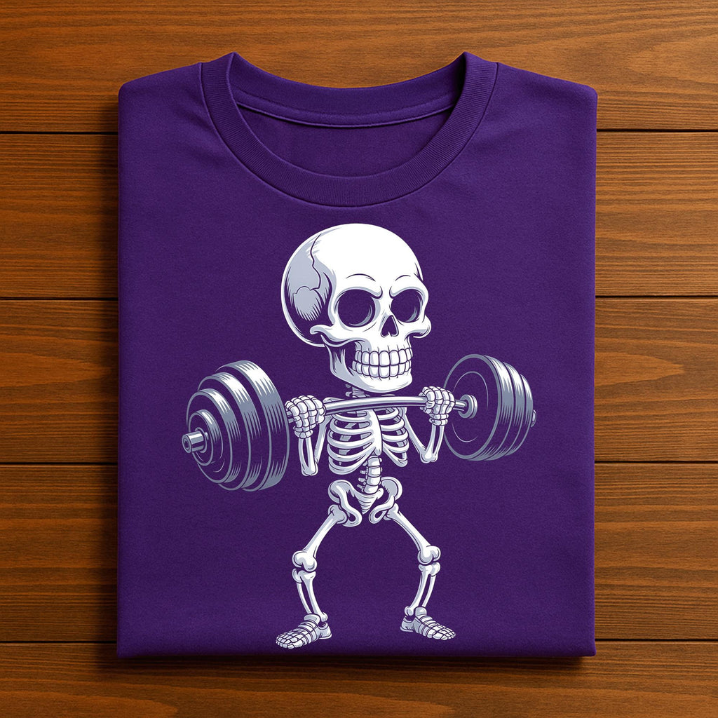 Skeleton Weightlifting Shirt Funny Gym Fitness Halloween Tee Spooky Bodybuilding Powerlifting Skeleton Workout Shirt Gym Halloween Athletes