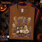 Just A Spooky Goose Halloween Shirt, Witch Goose Tee, Funny Ghost Duck Tshirt, Cute Pumpkin Costume Tee, Spooky Season Gift