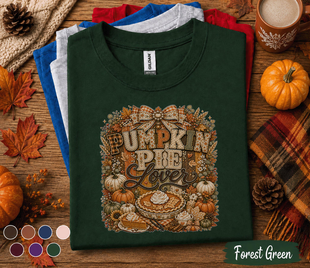 Pumpkin Pie Lover Shirt Cute Thanksgiving Fall Tee Cozy Autumn Pumpkin Dessert Lover Gift Harvest Festival Pumpkin Spice Season Shirt