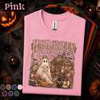 Halloween Vibes Ghost Shirt, Cozy Spooky Season Tee, Cute Cottagecore Ghost T Shirt, Vintage Fall Pumpkin Shirt, Autumn Ghost Lover Gift