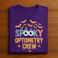 Spooky Optometry Crew Shirt, Funny Halloween Eye Doctor Team Tee