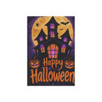 Halloween Garden Flag, Haunted House Yard Decor, Spooky Pumpkin Outdoor Flag, Full Moon Witchy Porch Decoration, Fall Home Accent Decor
