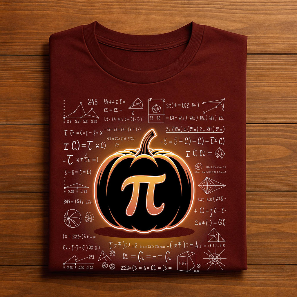 Halloween Pumpkin Pi Day Math Nerd Shirt Spooky Equations Teacher Autumn Geek Classroom Outfit Tee, Gift Teacher Thanksgiving Sweatshirt