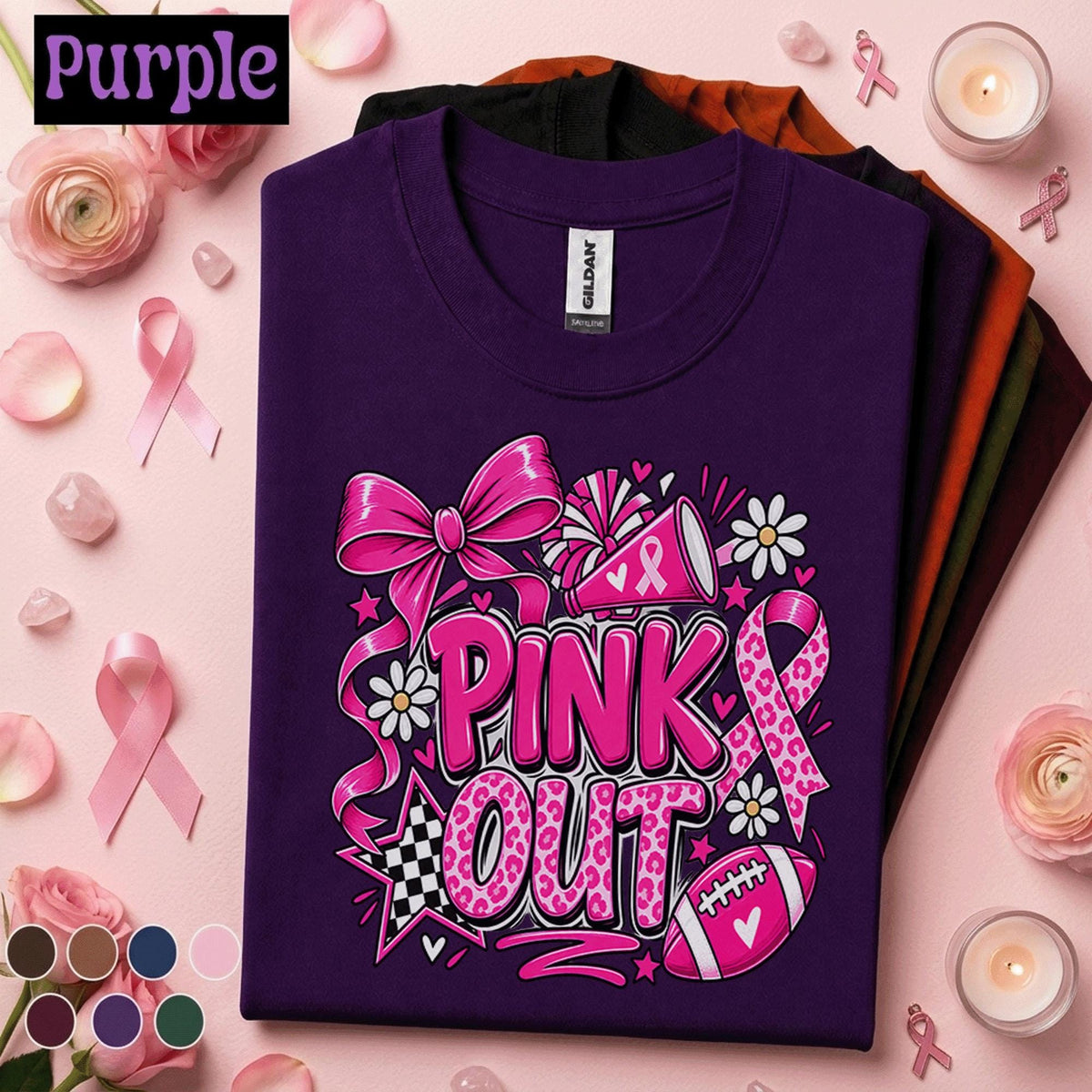 Breast Cancer Awareness Shirt, Pink Out T Shirt, Breast Cancer Support Tee, Pink Ribbon Graphic Shirt, October Awareness Gift for Women